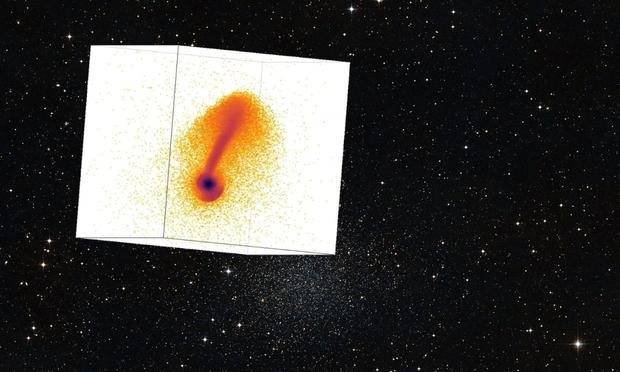 In Computersimulationen wurde der Verschmelzungsprozess der Sternhaufen genau modelliert.