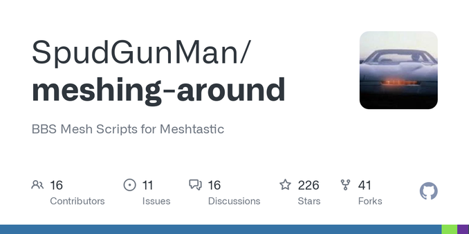 BBS Mesh Scripts for Meshtastic. Contribute to SpudGunMan/meshing-around development by creating an account on GitHub.