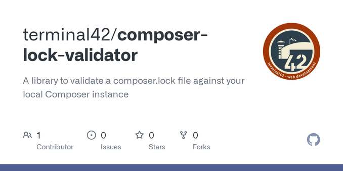 A library to validate a composer.lock file against your local Composer instance - terminal42/composer-lock-validator
