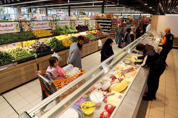 Legenda: A supermarket in Tripoli, Libya: incentives to drive locally manufactured goods