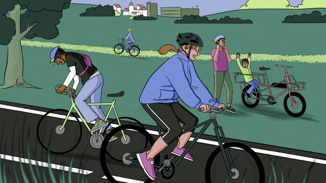 Alors que moins de 40% des Français font du vélo au moins une fois par mois, ceux qui ont répondu à franceinfo se réjouissent de s'y être mis, surmontant leur âge, leur mauvaise forme ou le manque d'infrastructures. Alors que moins de 40% des Français font du vélo au moins une fois par mois, ceux qui ont répondu à franceinfo se réjouissent de s'y être mis, surmontant leur âge, leur mauvaise forme ou le manque d'infrastructures.