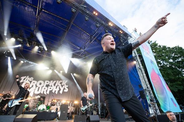 Kevin Rheault, Matt Kelly, Jeff DaRosa and Ken Casey of Dropkick Murphys performs at Iveagh Gardens on July 7, 2024 in Dublin, Ireland. Kevin Rheault, Matt Kelly, Jeff DaRosa and Ken Casey of Dropkick Murphys performs at Iveagh Gardens on July 7, 2024 in Dublin, Ireland.