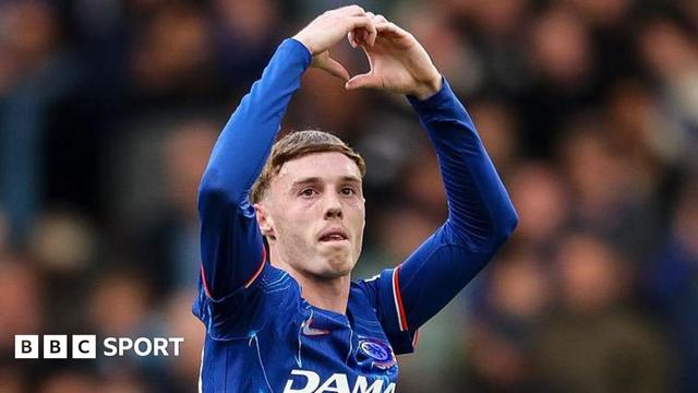 Cole Palmer celebrates after ending a run of 1,162 minutes without a goal in Chelsea's win against Liverpool