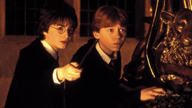 HARRY POTTER AND THE CHAMBER OF SECRETS, Daniel Radcliffe, Rupert Grint, 2002, (c) Warner Brothers/courtesy Everett Collection