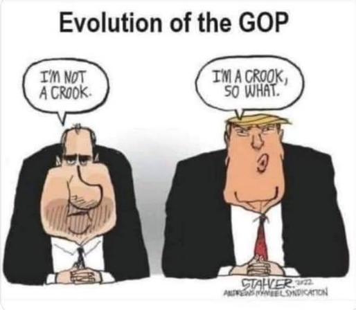 They'll never admit it. They don't believe in evolution