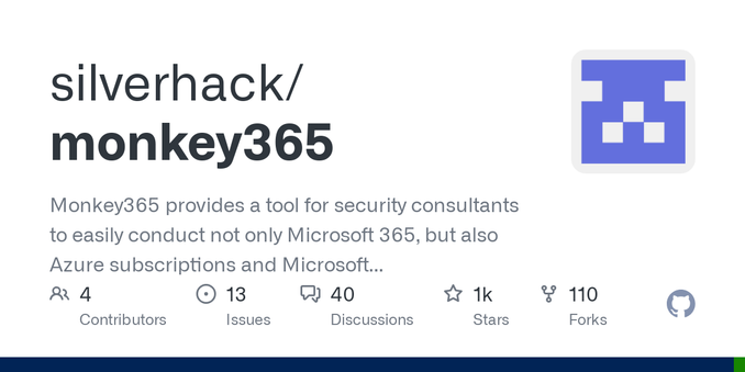 Monkey365 provides a tool for security consultants to easily conduct not only Microsoft 365, but also Azure subscriptions and Microsoft Entra ID security configuration reviews. - silverhack/monkey365