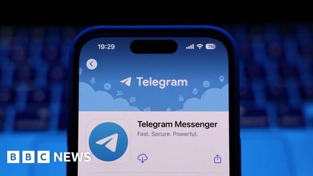 The Telegram app displayed on a mobile phone