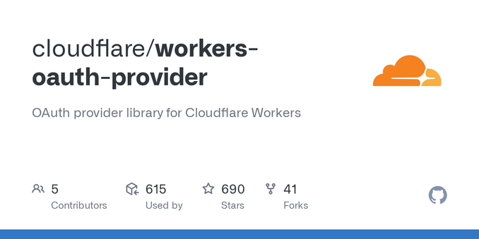 OAuth provider library for Cloudflare Workers. Contribute to cloudflare/workers-oauth-provider development by creating an account on GitHub.