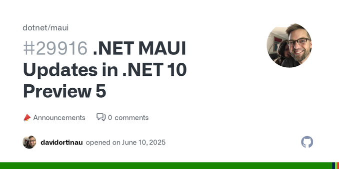 This release was focused on quality improvements to .NET MAUI, .NET for Android, and .NET for iOS, Mac Catalyst, macOS, and tvOS. You can find detailed information about the improvements below: .NE...