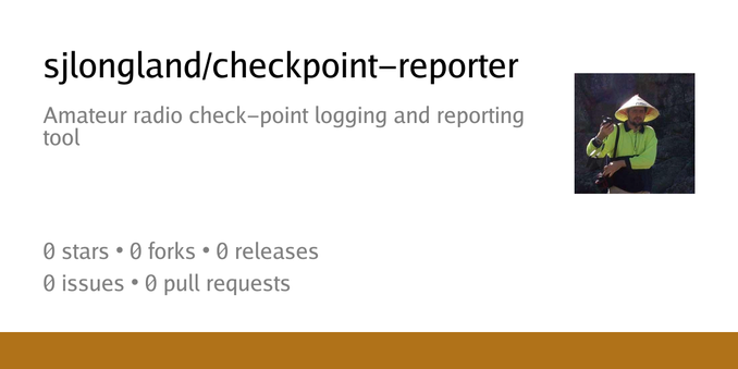 Summary card of repository sjlongland/checkpoint-reporter