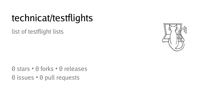 Summary card of repository technicat/testflights