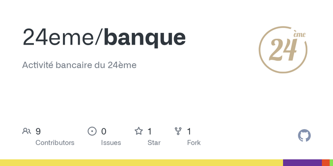 Activité bancaire du 24ème. Contribute to 24eme/banque development by creating an account on GitHub.