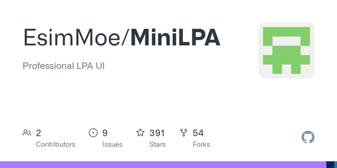 Professional LPA UI. Contribute to EsimMoe/MiniLPA development by creating an account on GitHub.