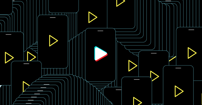 An illustration shows outlines of phones bouncing all around.