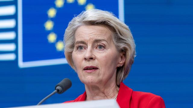 EU-Kommissionspräsidentin Ursula von der Leyen spricht während einer Konferenz des Europarats 