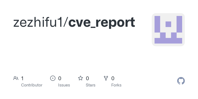 Contribute to zezhifu1/cve_report development by creating an account on GitHub.