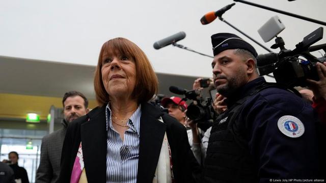 Gisèle Pelicot speaks. | Image: Lewis Joly/AP Photo/picture alliance