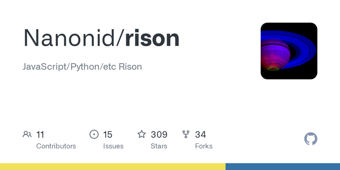 JavaScript/Python/etc Rison. Contribute to Nanonid/rison development by creating an account on GitHub.