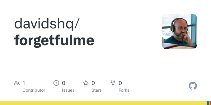 Contribute to davidshq/forgetfulme development by creating an account on GitHub.