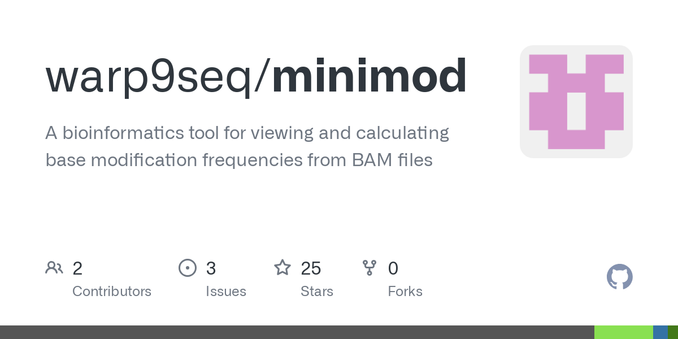 A bioinformatics tool for viewing and calculating base modification frequencies from BAM files - warp9seq/minimod