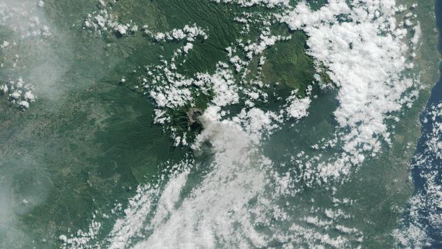 Cloud cover image taken above earth