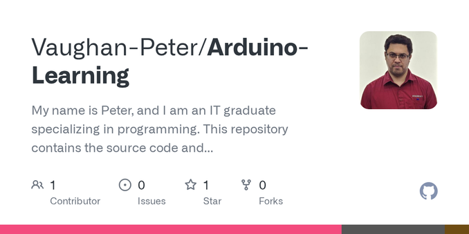 My name is Peter, and I am an IT graduate specializing in programming. This repository contains the source code and project files from my YouTube videos, with each folder matching a specific video ...