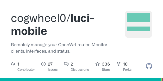 Remotely manage your OpenWrt router. Monitor clients, interfaces, and status. - cogwheel0/luci-mobile