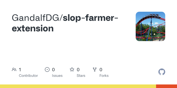Contribute to GandalfDG/slop-farmer-extension development by creating an account on GitHub. Contribute to GandalfDG/slop-farmer-extension development by creating an account on GitHub.