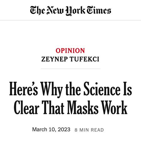 OPINION
ZEYNEP TUFEKCI

Here’s Why the Science Is Clear That Masks Work