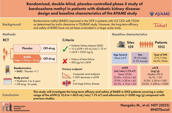 graphical abstract of AYAME trial 