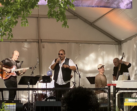 Gavin Hope at the TD village stage, Toronto 