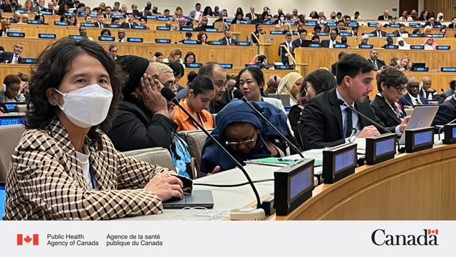 Canada's Chief Public Health Officer, Dr. Theresa Tam for wearing a high quality mask at UNGA