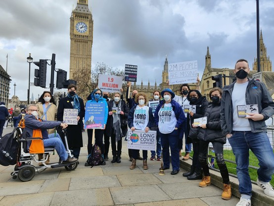 Long COVID protest in London, UK

Photo: @FoggBrain
