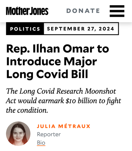Rep. Ilhan Omar to Introduce Major Long Covid Bill