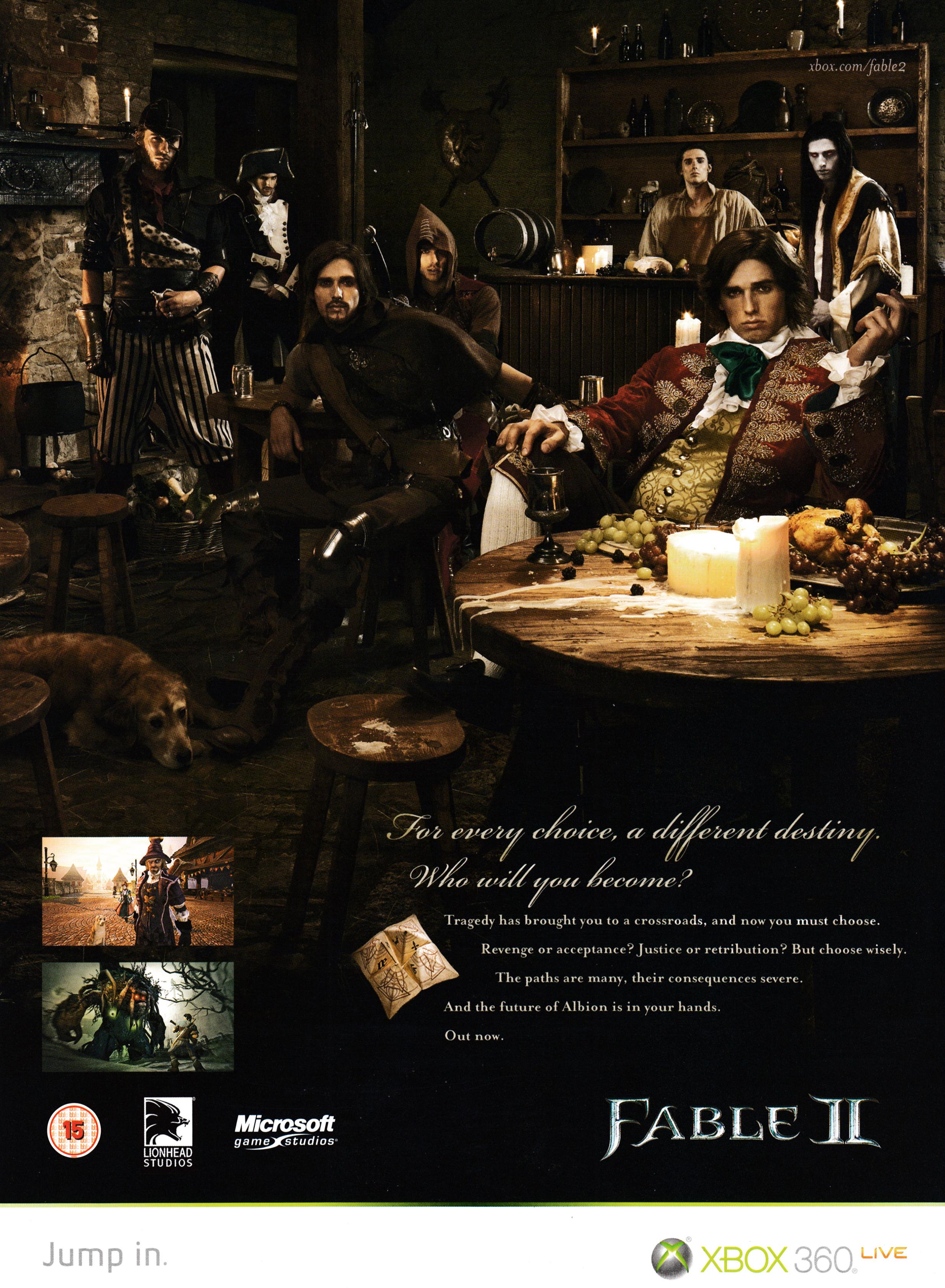 Back cover for GamesMaster 206 - Christmas 2008 (UK), featuring and advertisement for Fable 2 on Xbox 360