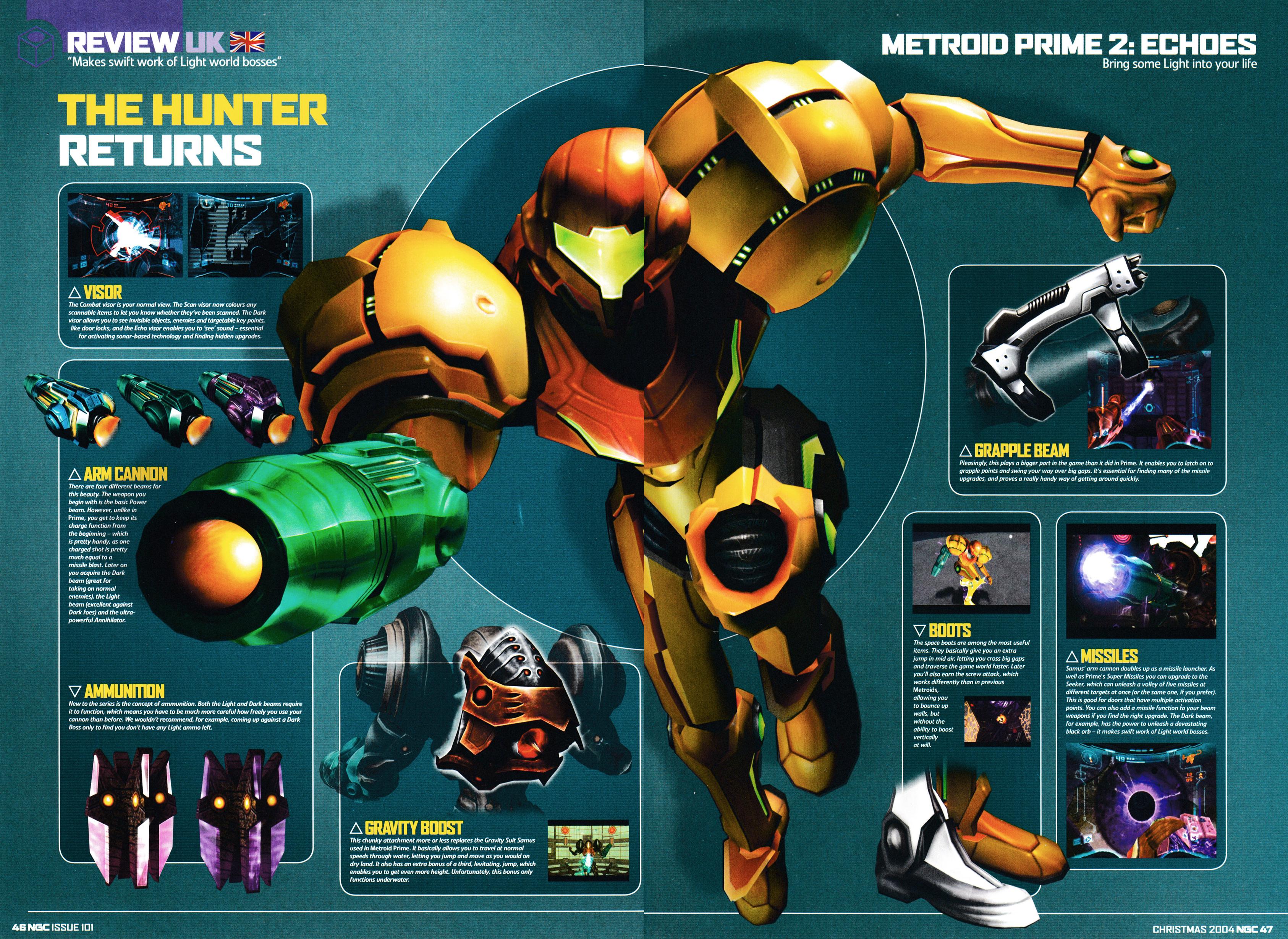 Review for Metroid Prime 2: Echoes on GameCube from NGC Magazine 101 - Christmas 2004 (UK)  score: 94%