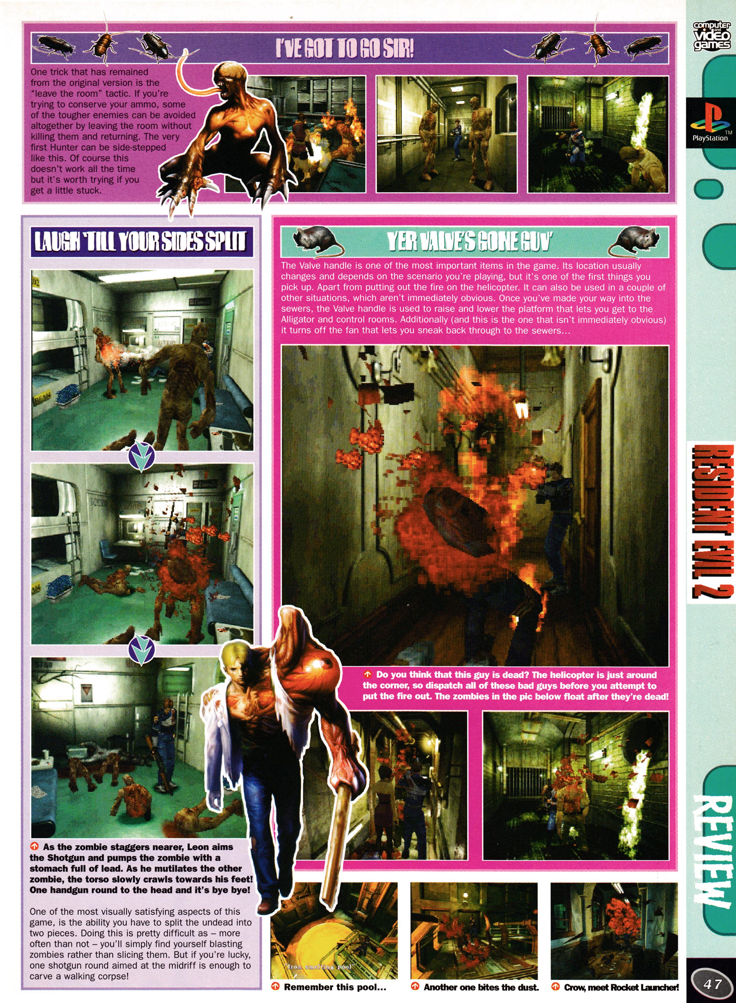 Review for Resident Evil 2 on PSone from CVG 187 - June 1997 (UK) score: 5/5