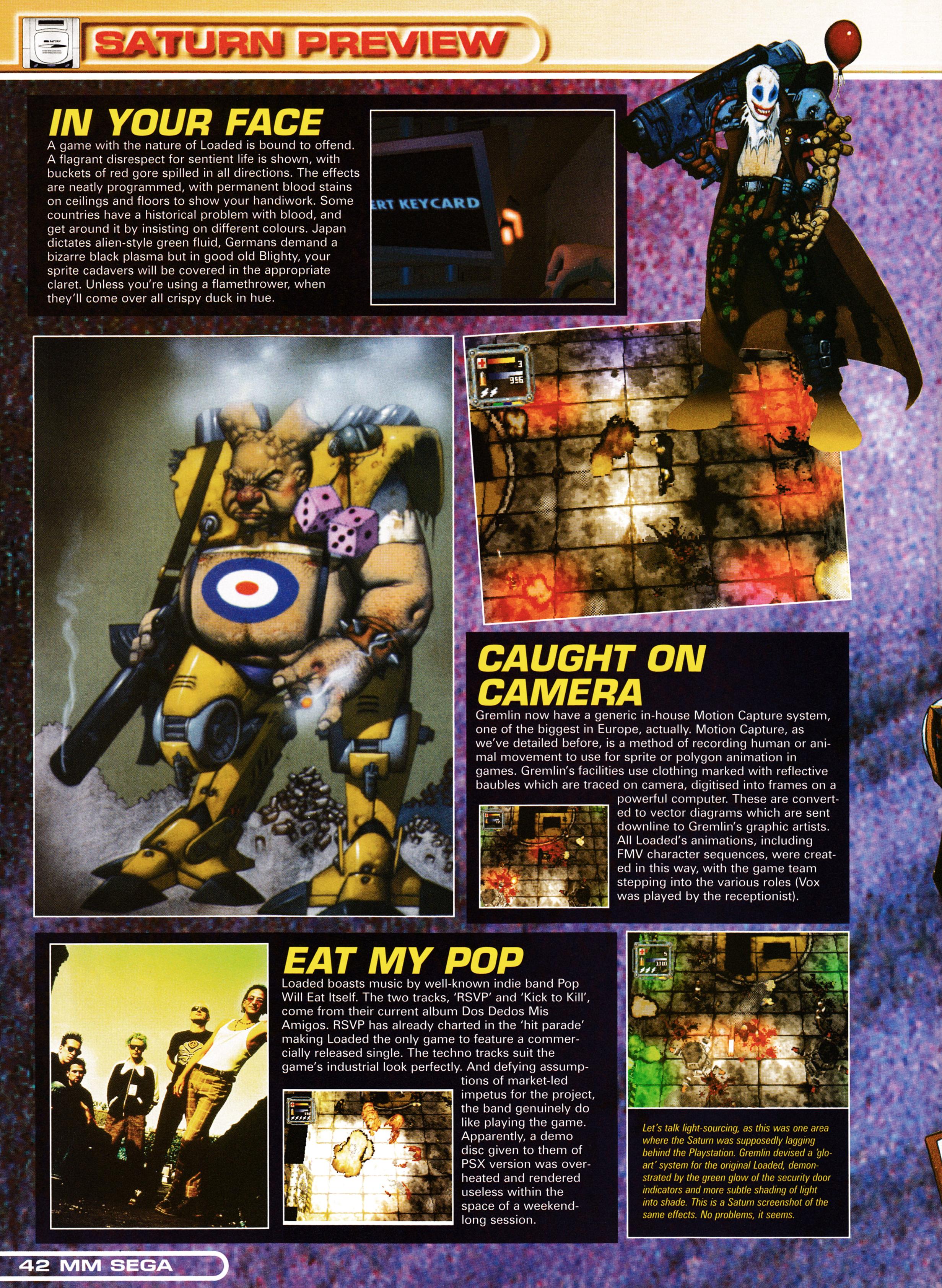 Preview for Loaded on Sega Saturn from CVG 187 - June 1997 (UK)