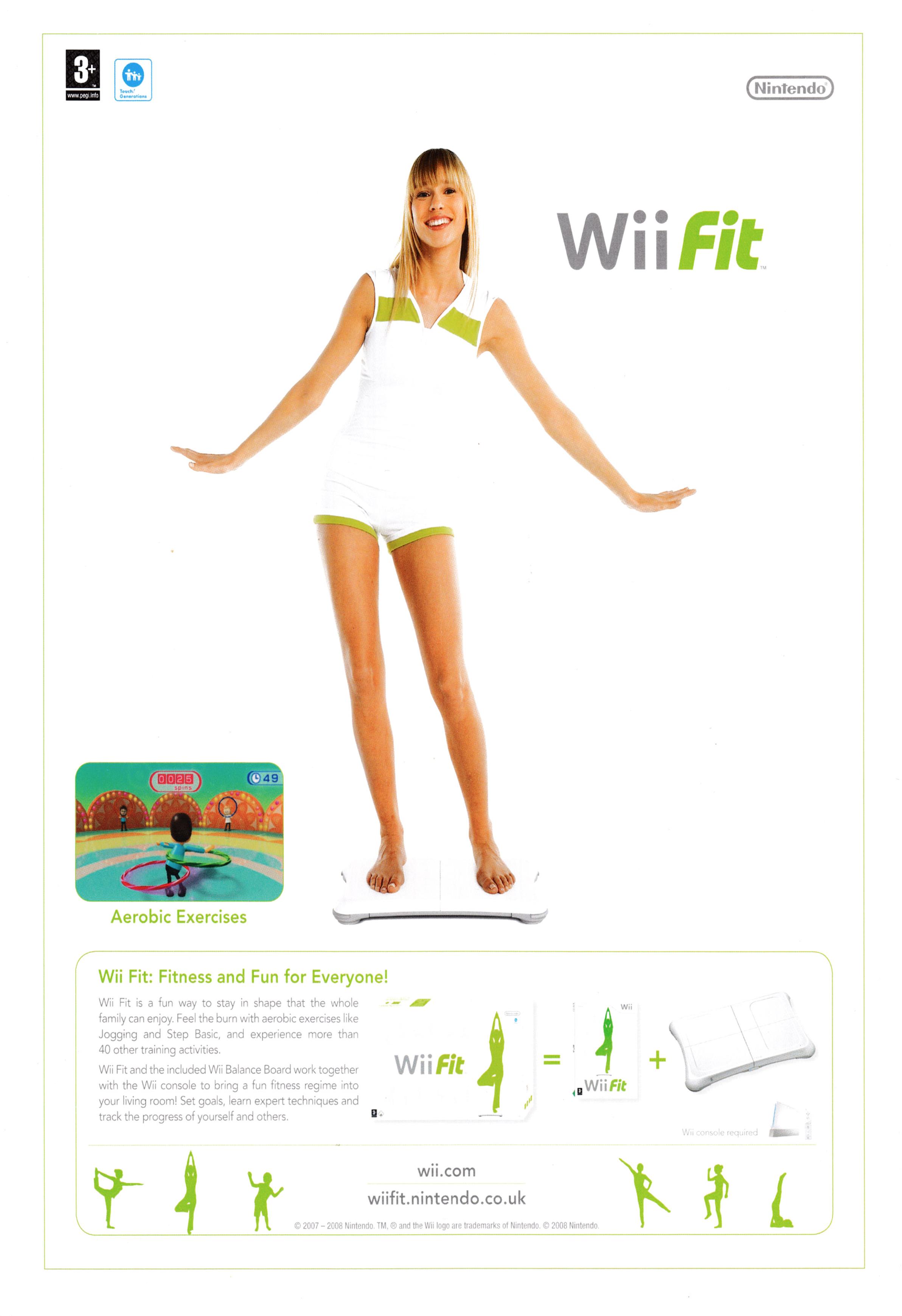 Back cover for Official Nintendo Magazine 40 - March 2009 (UK), featuring an advertisement for Wii Fit