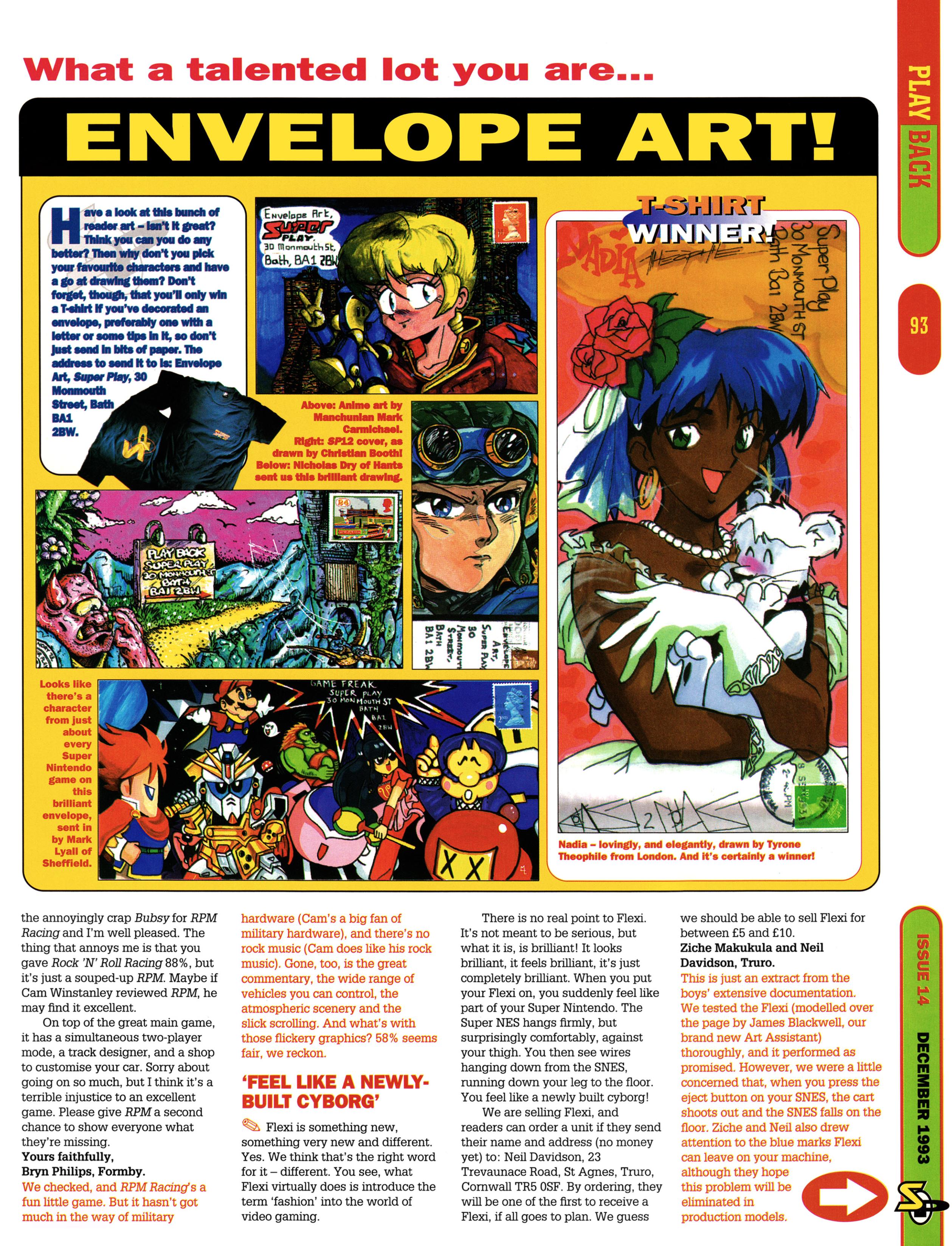 The mailbag from Super Play 14 - December 1993 (UK)