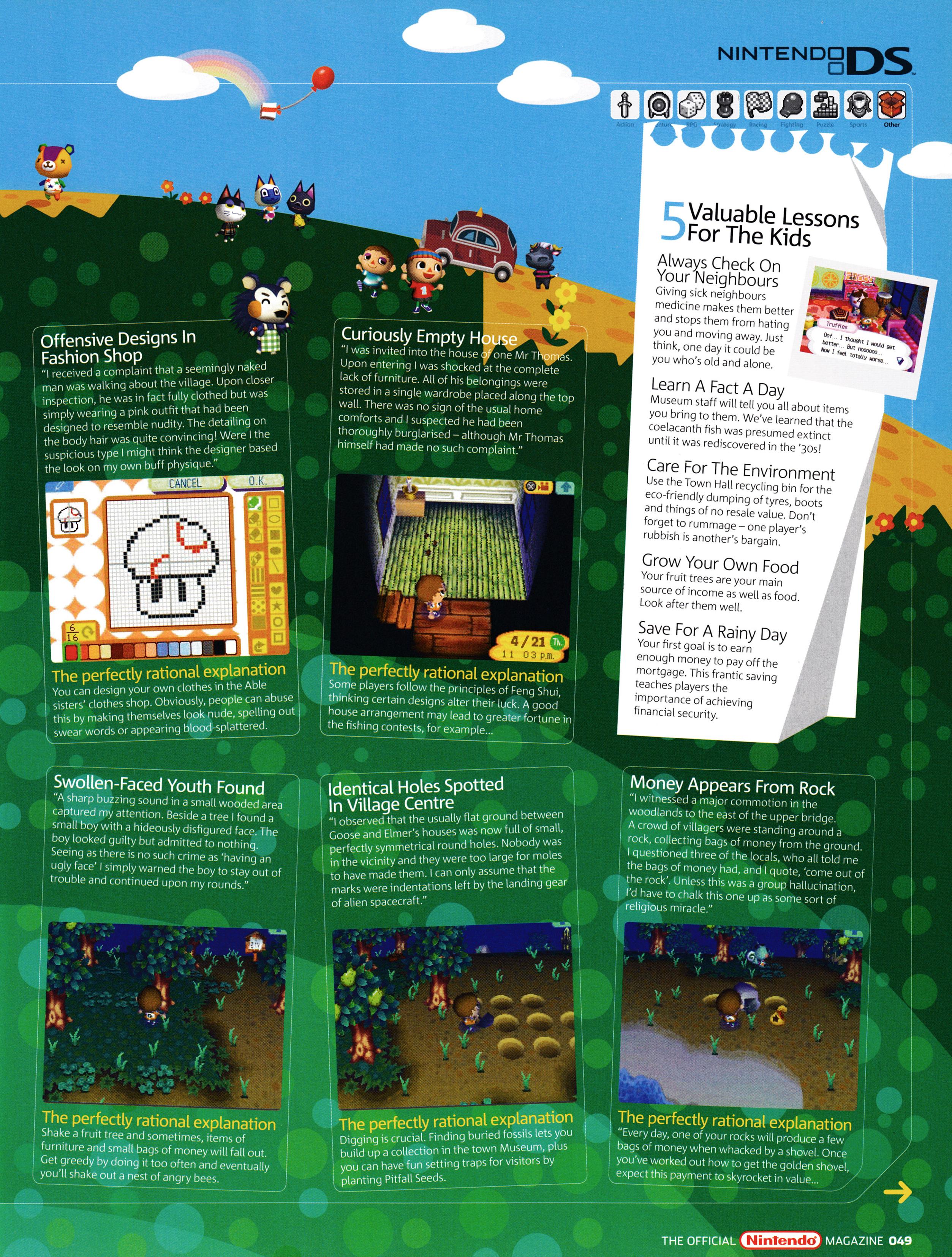 Coming Soon feature for Animal Crossing: Wild World on Nintendo DS. Taken from Official Nintendo Magazine 1 - March 2006 (UK)