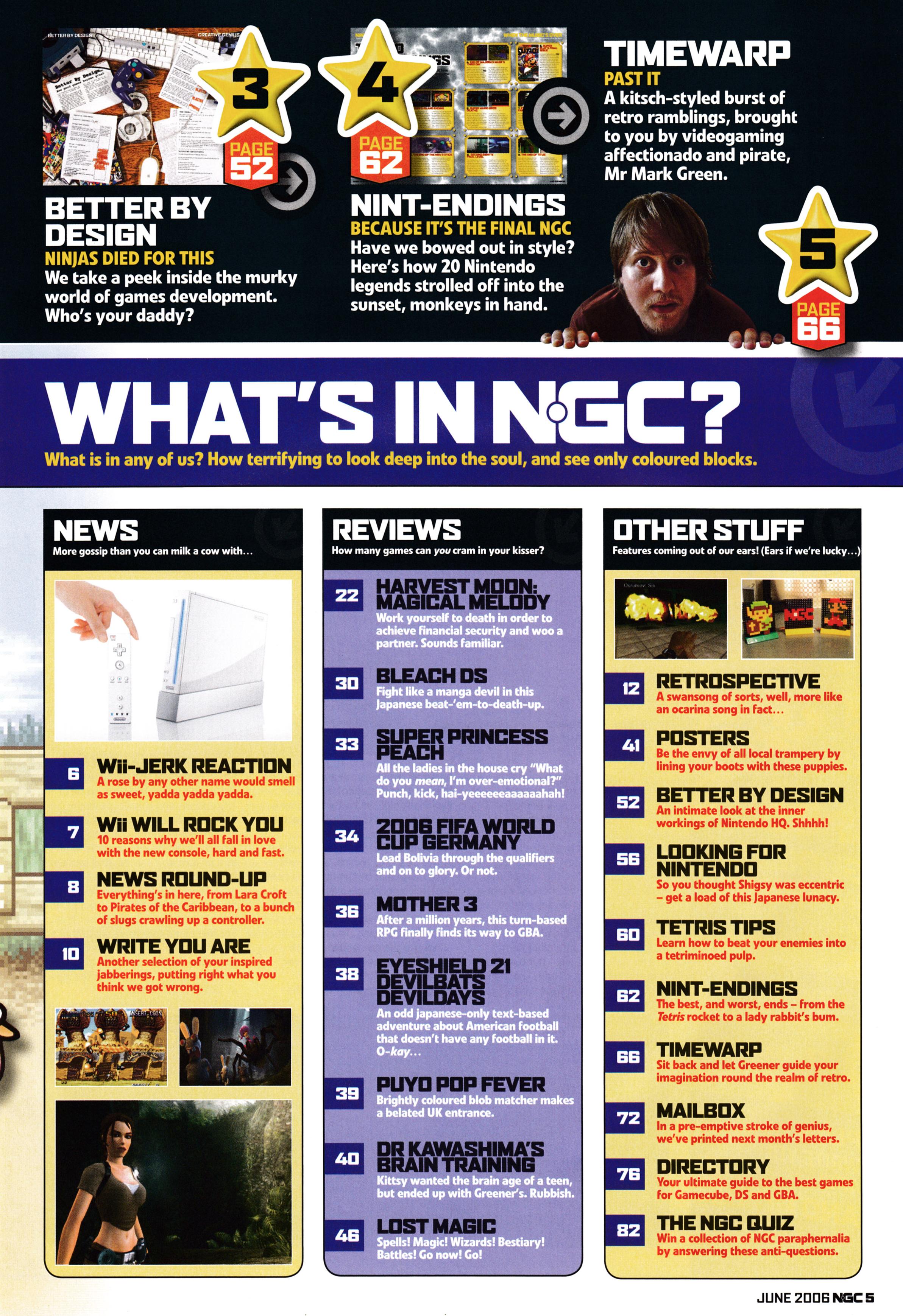 And the contents pages for NGC Magazine 120 - June 2006 (UK)