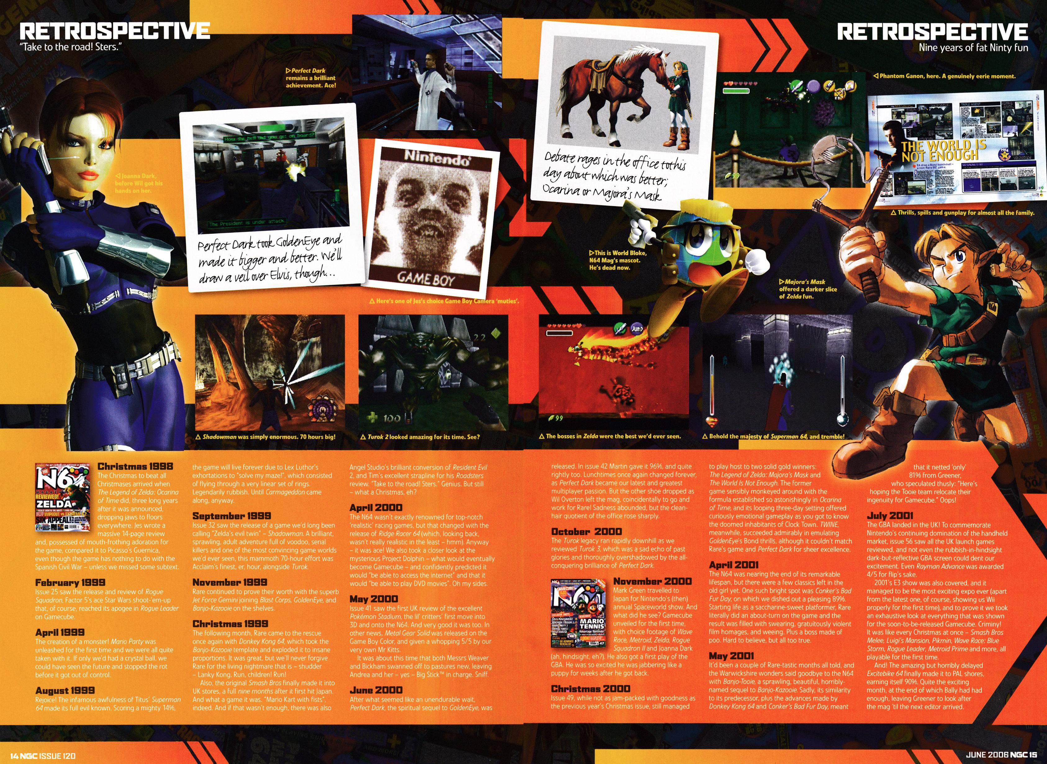 Feature titled: The Best Nintendo Moments... Ever. Taken from NGC Magazine 120 - June 2006 (UK)