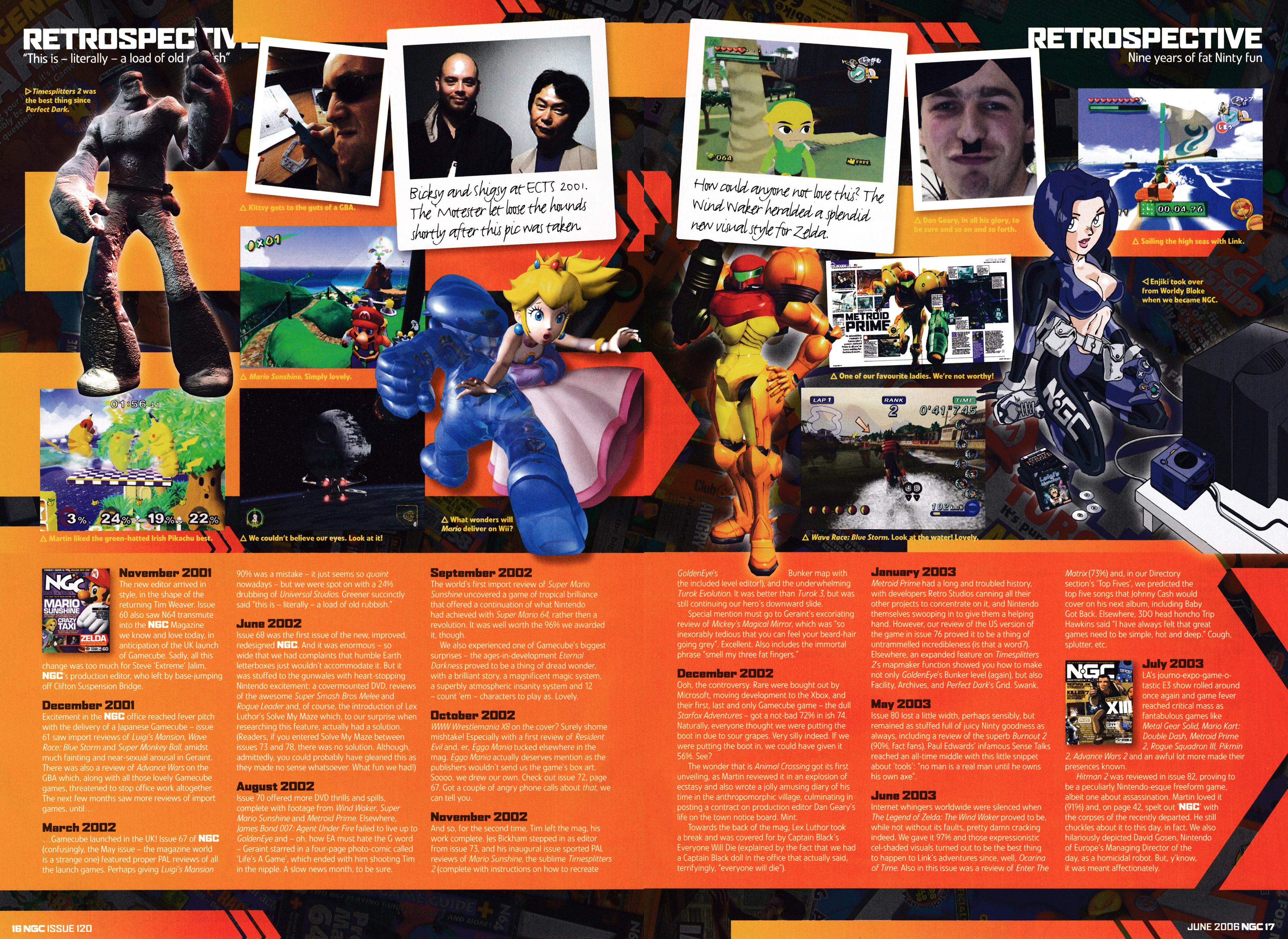 Feature titled: The Best Nintendo Moments... Ever. Taken from NGC Magazine 120 - June 2006 (UK)