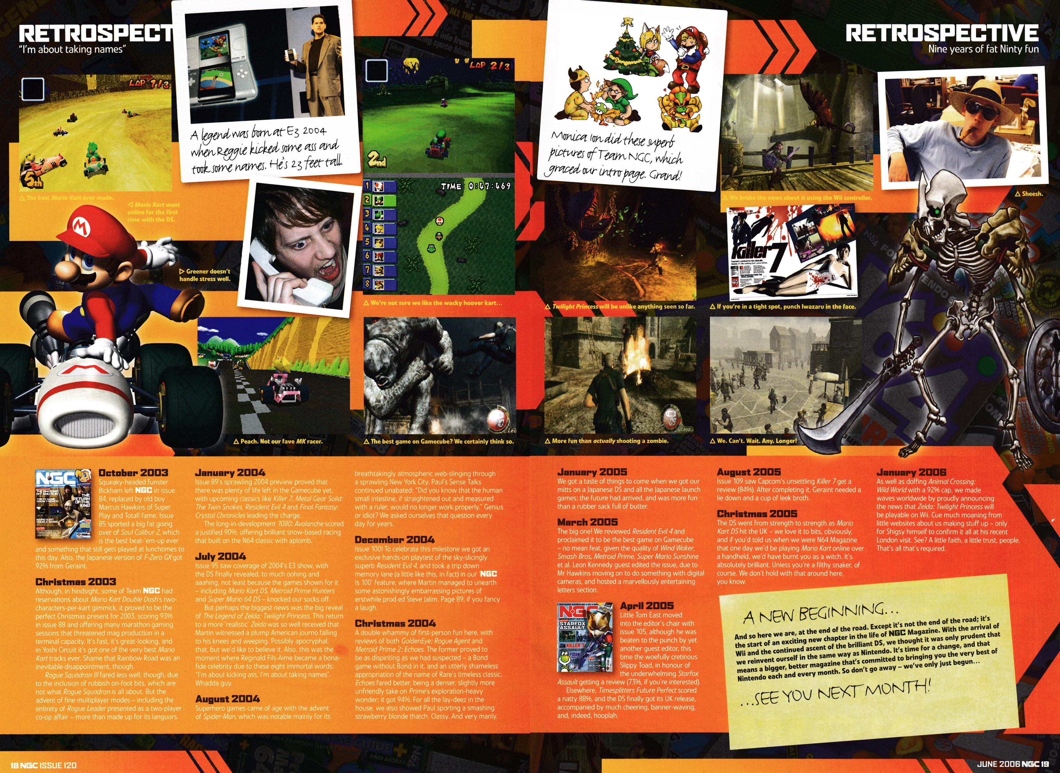 Feature titled: The Best Nintendo Moments... Ever. Taken from NGC Magazine 120 - June 2006 (UK)