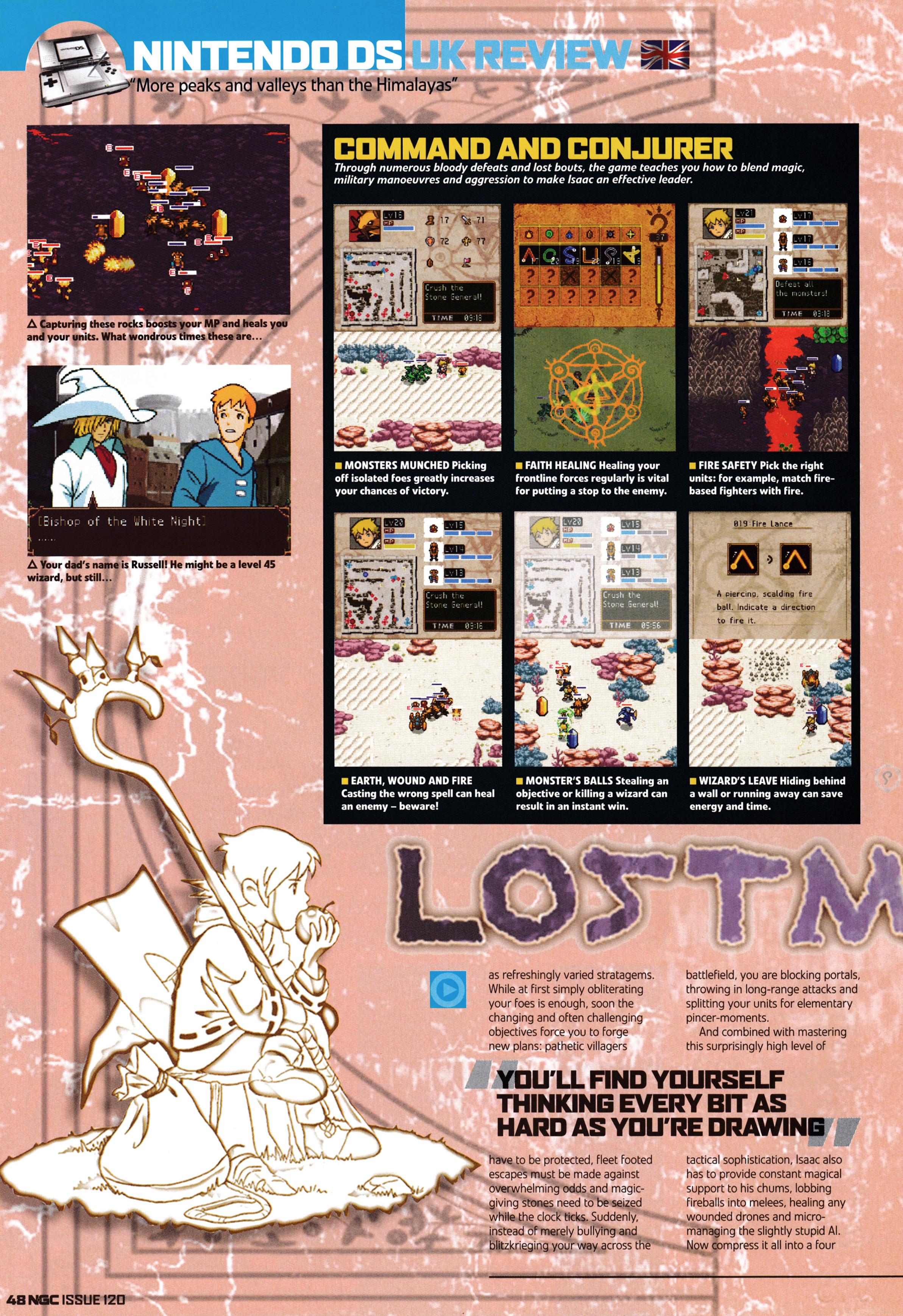 Review for Lost Magic on Nintendo DS. Taken from NGC Magazine 120 - June 2006 (UK)  score: 80%