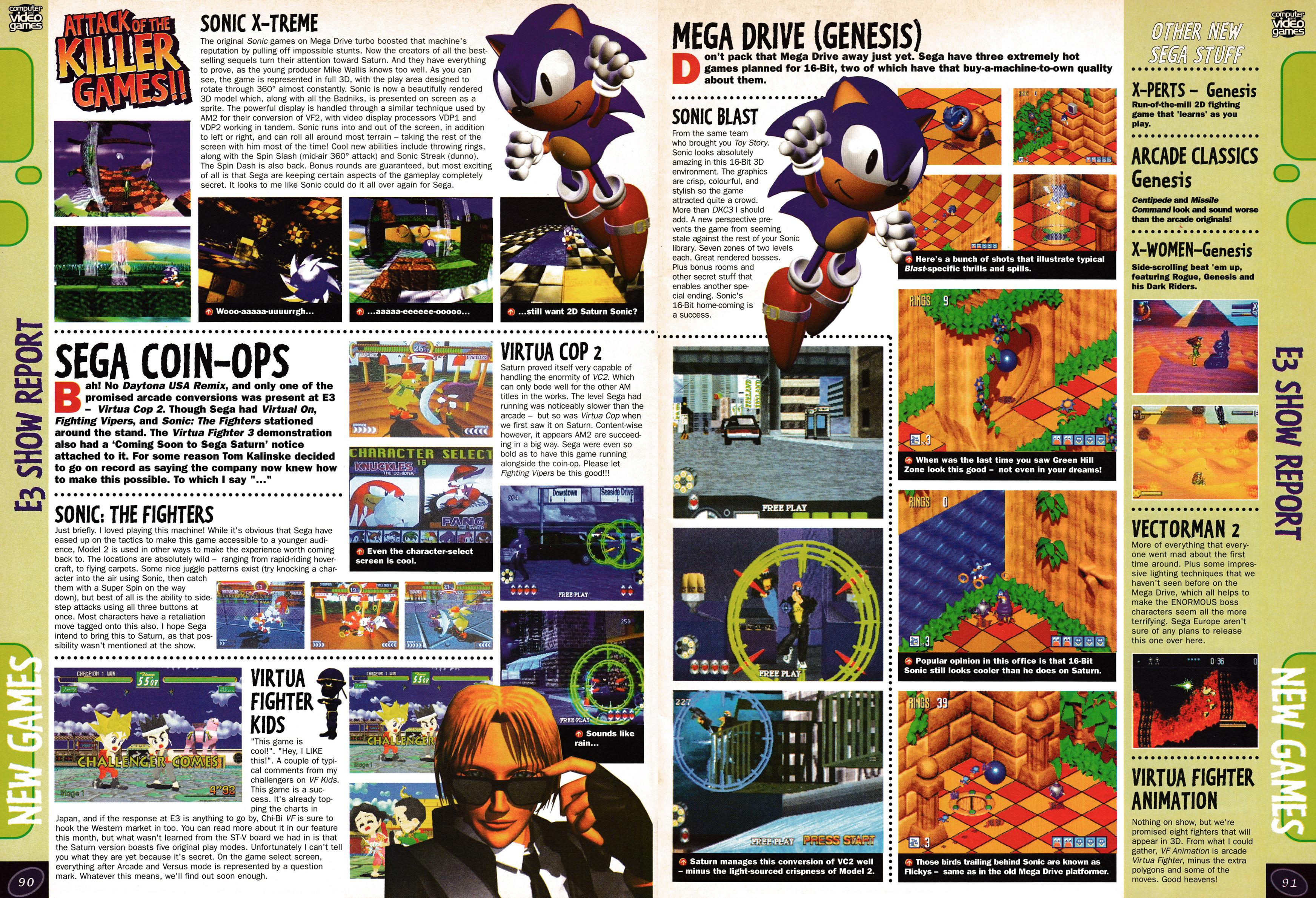 Massive 14-page featuring on the 1996 E3. Taken from CVG 176 - July 1996 (UK) 