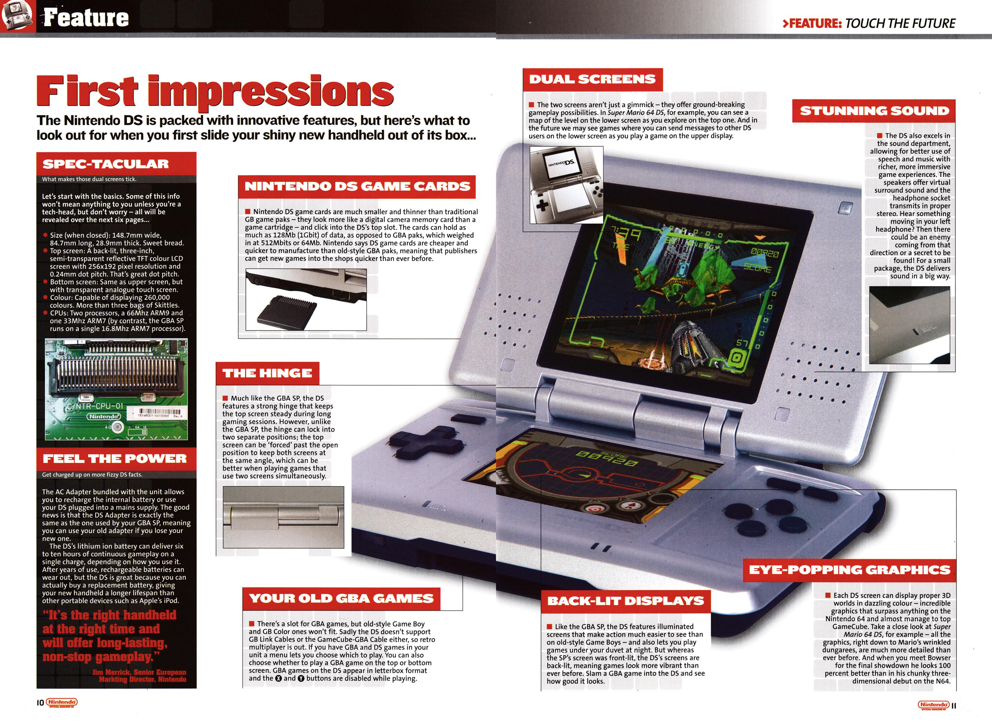 Feature titled: Touch the Future. Taken from Nintendo Official Magazine 151 - March Special Edition 2005 (UK)