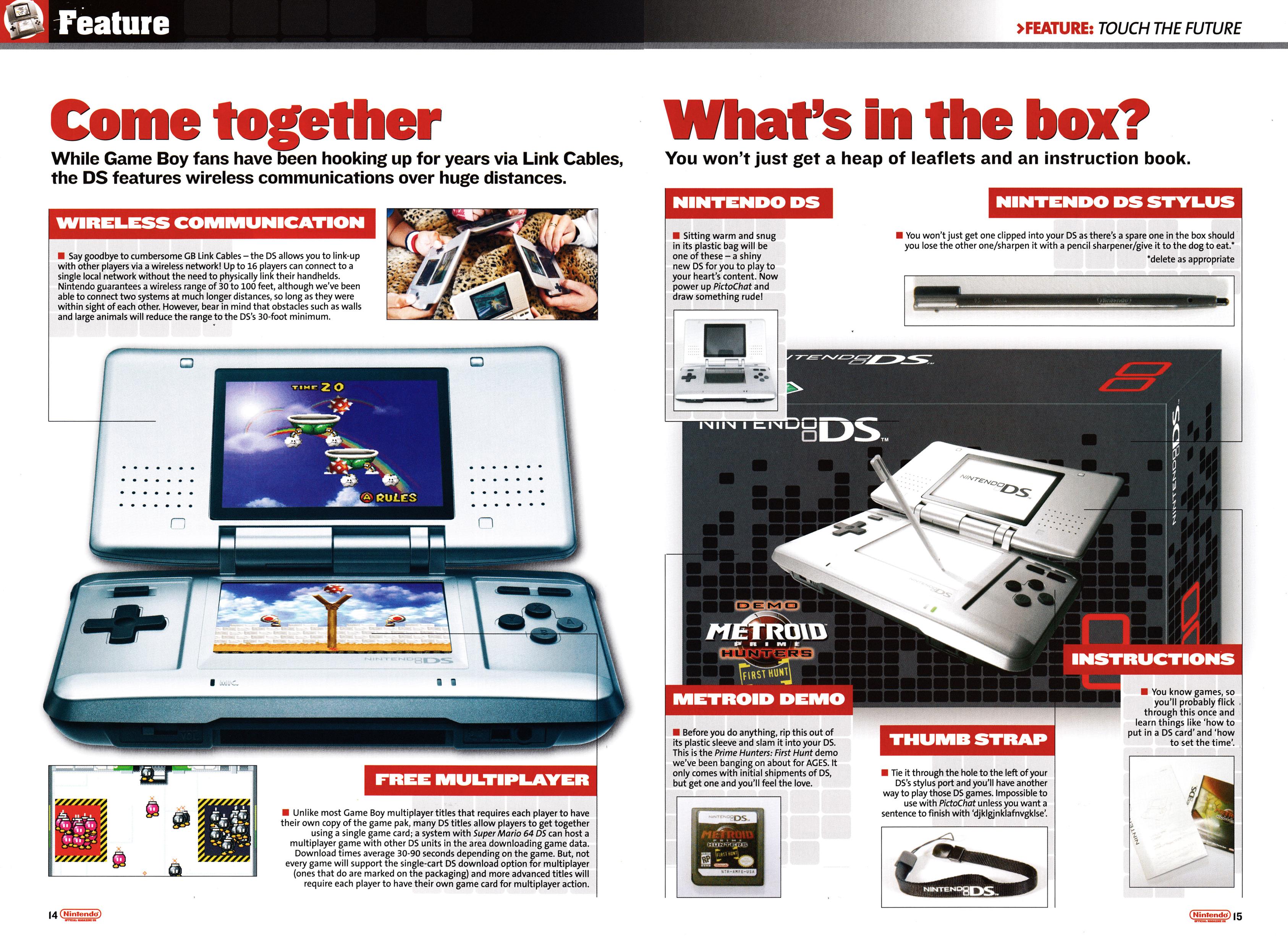 Feature titled: Touch the Future. Taken from Nintendo Official Magazine 151 - March Special Edition 2005 (UK)