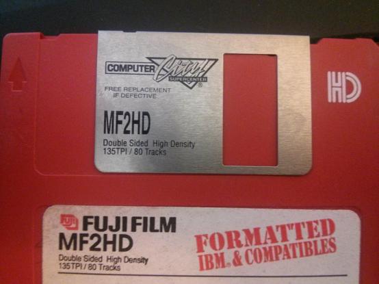 Computer city branded floppy disk